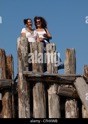 Sisters, UK Stock Photo