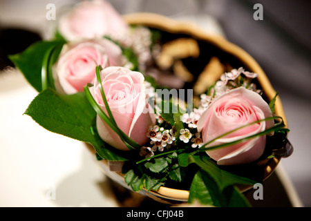 Closeup of wedding details on wedding day Stock Photo