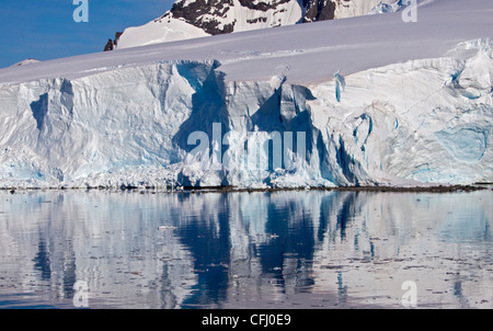 Ice Shelf, Gerlache Strait, Antarctic Peninsula Stock Photo