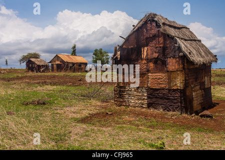Antakarana village near Antsiranana, north of Madagascar Stock Photo