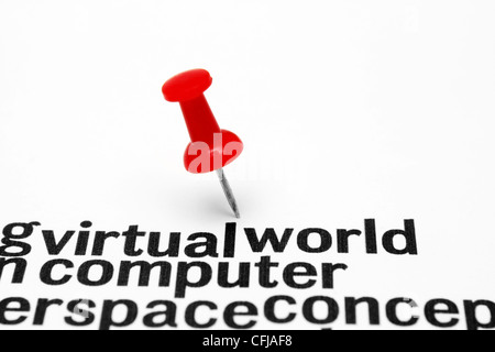 virtual world concept Stock Photo