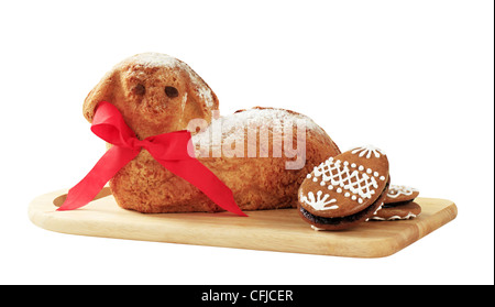 Easter sponge cake Stock Photo