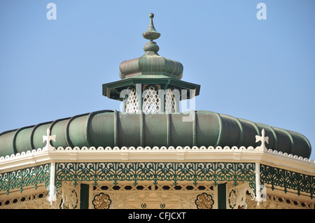 Close up of the renovated Victorian Brighton Bandstand (Birdcage), Brighton seafront, East Sussex, UK Stock Photo