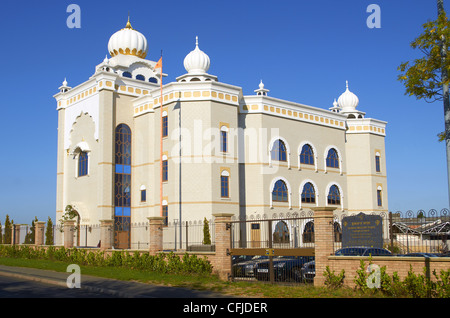 Gurdwara Sahib Sikh Temple, Leamington Spa, Warwickshire, UK Stock Photo