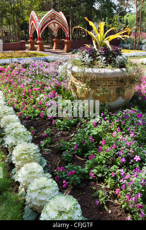 The National Kandawgyi Botanical Gardens  is a botanical garden located in the hill station town of Pyin U Lwin, formerly Maymyo Stock Photo