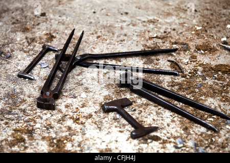 Farriers tools Stock Photo