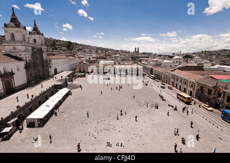 Plaza de San Francisco, Quito, Ecuador Stock Photo