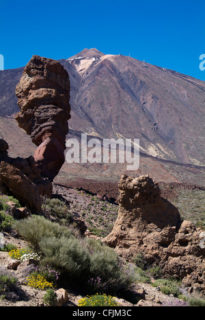 Las Canadas, Parque Nacional del Teide, UNESCO World Heritage Site, Tenerife, Canary Islands, Spain, Europe Stock Photo