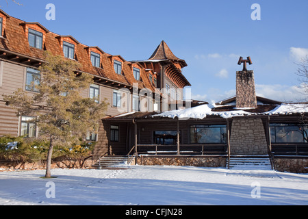 Dining room at the back of the El Tovar Lodge in Grand Canyon National Park Stock Photo