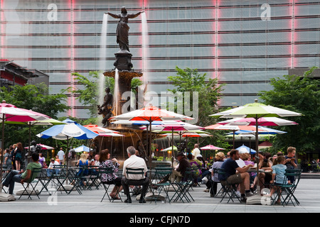 Fountain Square, Cincinnati, Ohio, United States of America, North America Stock Photo