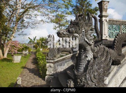 Bridge at Taman Tirta Gangga (Water Palace), Tirta Gangga, Bali, Indonesia, Southeast Asia, Asia Stock Photo