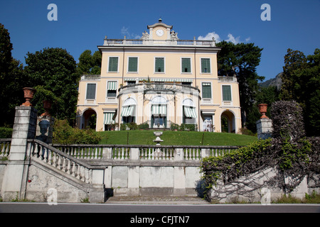 Lakeside villa, Cadenabbia, Lake Como, Lombardy, Italian Lakes, Italy, Europe Stock Photo