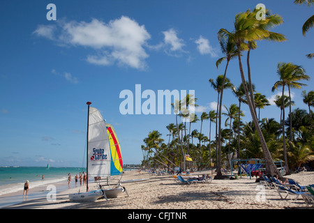 Bavaro Beach, Punta Cana, Dominican Republic, West Indies, Caribbean, Central America Stock Photo