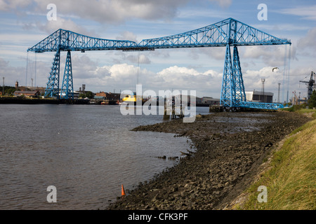 Middlesbrough transporter bridge in Middlesbrough, Yorkshire Stock Photo