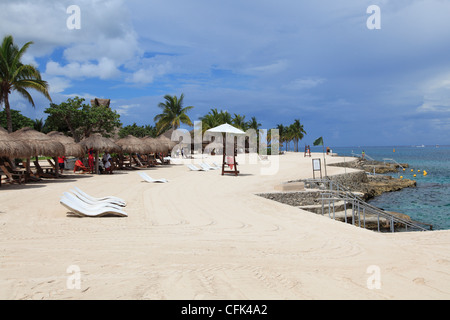 Beach, Chankanaab National Park, Cozumel Island, Isla de Cozumel, Quintana Roo, Mexico, Caribbean Stock Photo