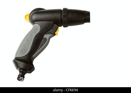 Garden spray gun isolated on a white background Stock Photo