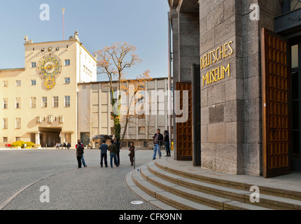 Entrance of the 'Deutsches Museum', Munich, Bavaria, Germany, Europe Stock Photo