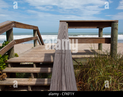 Melbourne Beach in Brevard County on the East Coast of Central Florida Stock Photo