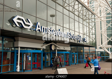 Amsterdam Sloterdijk Train Station Holland Netherlands Europe EU Stock Photo