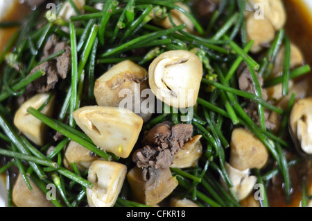 Stir-Fried Mixed Vegetables with mushroom Stock Photo