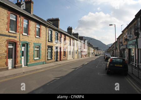 Marine Street in Cwm Stock Photo