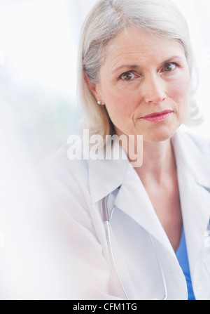USA, New Jersey, Jersey City, Portrait of senior female doctor Stock Photo