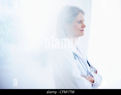 USA, New Jersey, Jersey City, Portrait of senior female doctor Stock Photo