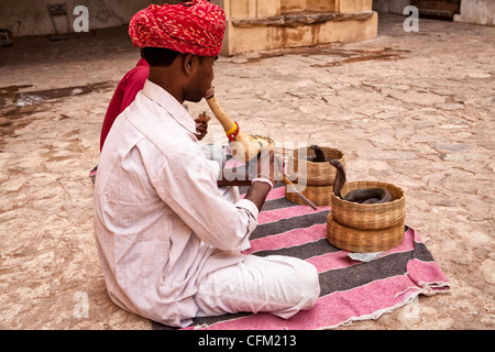 Indian Snake Charmers Stock Photo