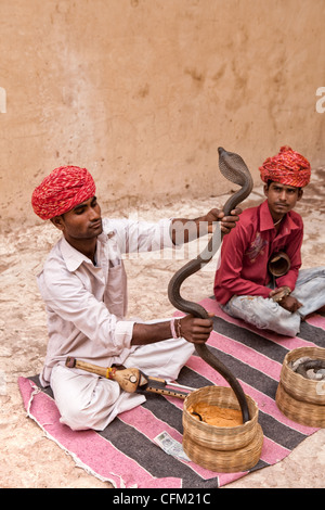 Indian Snake Charmers Stock Photo