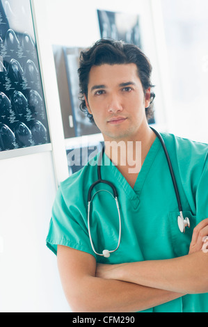 USA, New Jersey, Jersey City, Portrait of male doctor Stock Photo