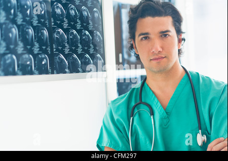 USA, New Jersey, Jersey City, Portrait of male doctor Stock Photo