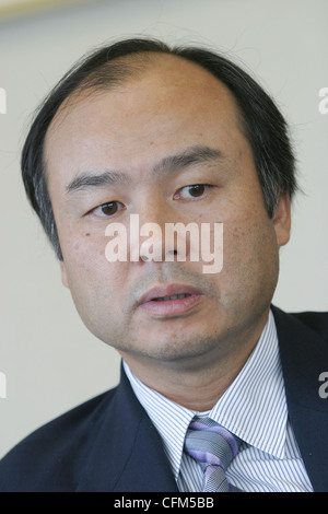 Masayoshi Son, CEO & President of Softbank Corporation, in Tokyo, Japan. Stock Photo