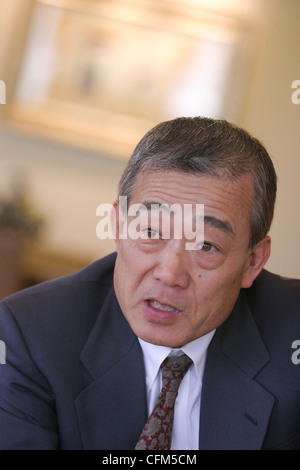 Takeo Fukui, President and CEO of Honda Motor Co.,Ltd., Tokyo, Japan. Stock Photo