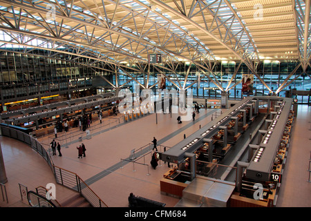 Terminal at airport Fuhlsbuettel, Hamburg, Germany, Europe Stock Photo