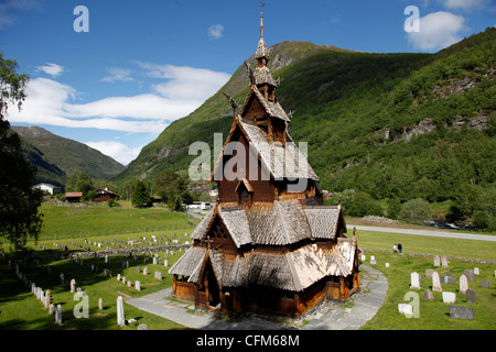 Borgund stave church, Sogn og Fjordane, Norway, Scandinavia, Europe Stock Photo