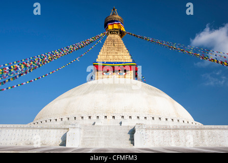 Bodhnath Stupa (Boudhanth) (Boudha), Kathmandu, Nepal, Asia Stock Photo