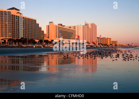 USA, Florida, Daytona Beach, Waterfront hotels Stock Photo