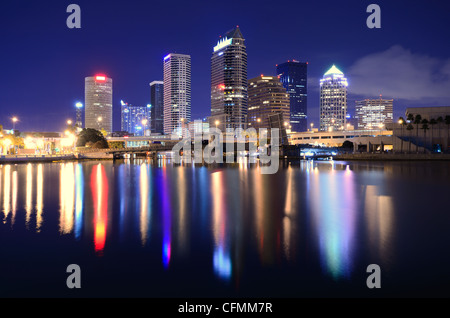 The skyline of downtown Tampa, Florida Stock Photo