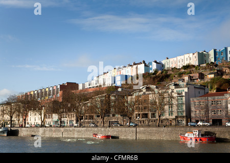 Looking across Avon floating harbour from  SS Great Britain Museum Stock Photo