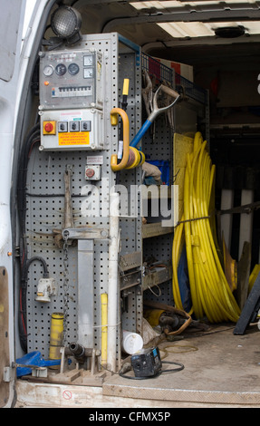 Metal pipes at National Grid gas facility at Langham, Essex, England