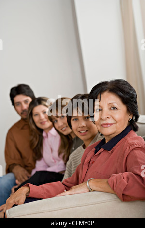 USA, California, Los Angeles, Portrait of smiling family Stock Photo