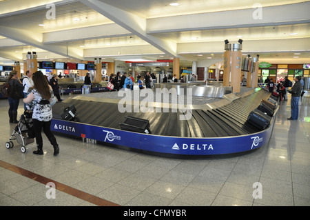 Baggage Claim at Atlanta Hartsfield Jackson Airport. Stock Photo