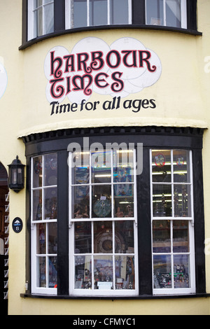 Exterior of The Harbour Gift Shop in Rhyl. Once an elegant Victorian