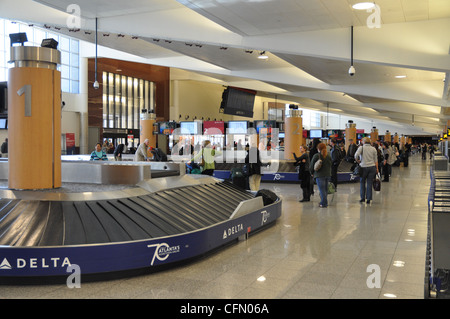 Baggage claim at Atlanta International Airport. Stock Photo