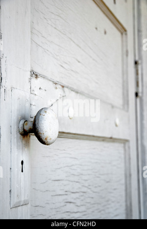 Old Weathered door knob Stock Photo