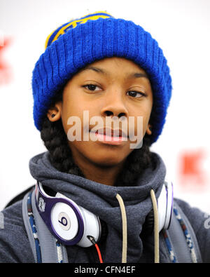 Ray Ray of Mindless Behavior signs autographs for fans during a meet and greet event held at a Kmart store in Miami Miami, Florida - 08.02.12 Stock Photo