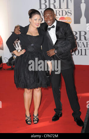 Dizzee Rascal Fiancee Dizzee Rascal at the 2011 Brit Awards held at the O2 Arena in London ...