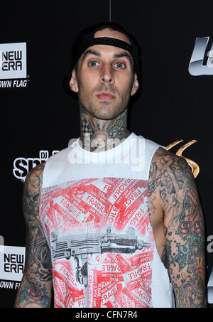 Travis Barker XS Nightclub Kicks Off Magic With Famous Stars and Straps Party featuring a performance by Travis Barker at Encore Resort and Casino  Las Vegas, Nevada - 15.02.11 Stock Photo