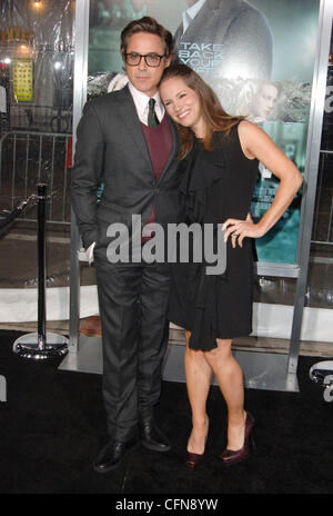 Robert Downey Jr, Susan Downey  The Los Angeles Premiere of 'Unknown' - Arrivals Los Angeles, California - 16.02.11 Stock Photo