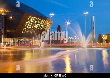 Millennium Centre, Cardiff Bay, Cardiff, South Wales, Wales, United Kingdom, Europe Stock Photo